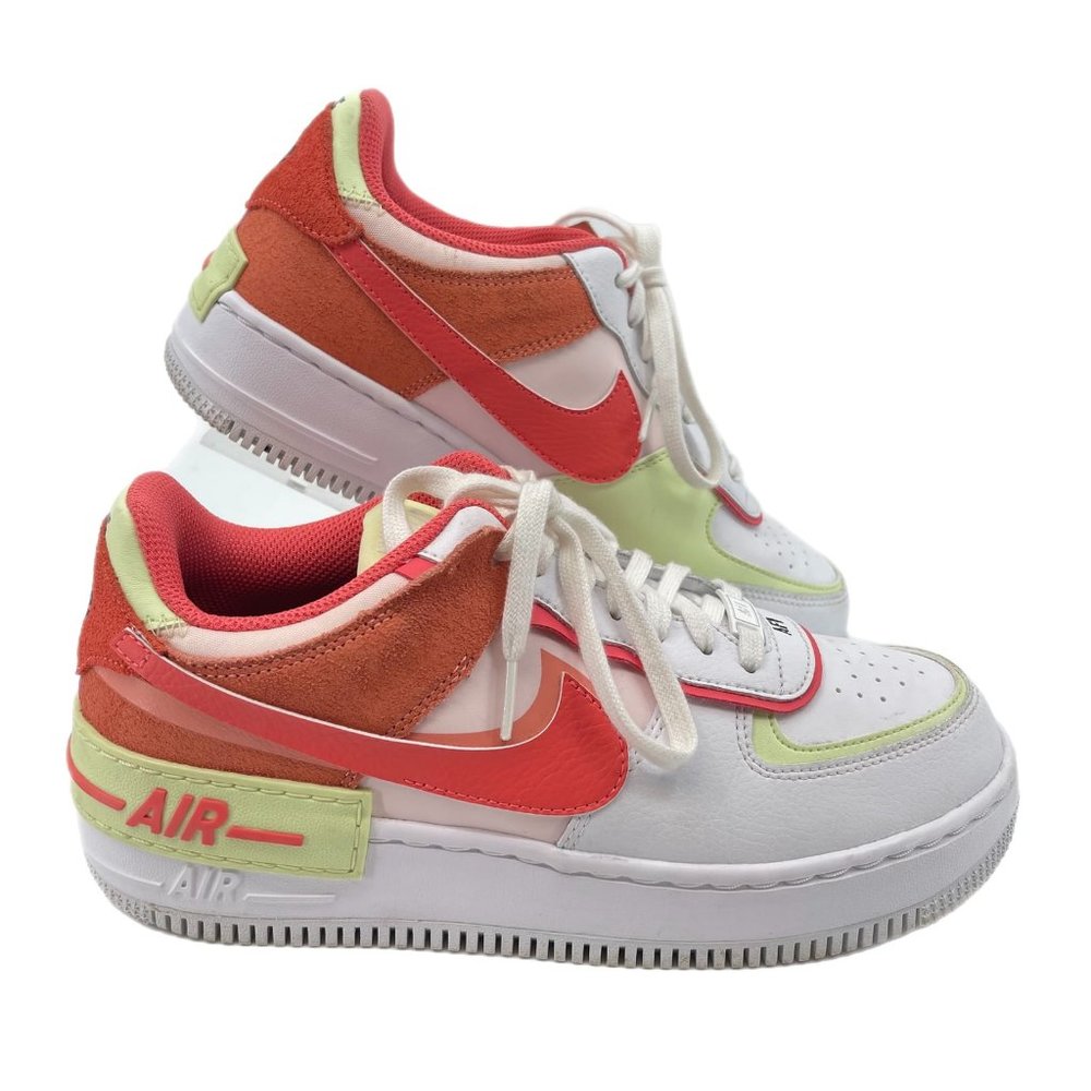 white and orange af1